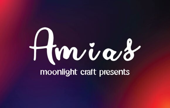 Amias: A Handwritten Font for Web Design
