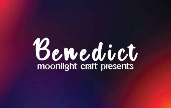 Benedict: A Handwritten Font for Creative Expression