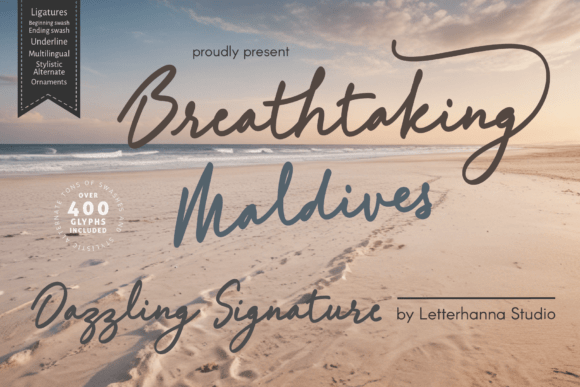 Breathtaking Maldives Font