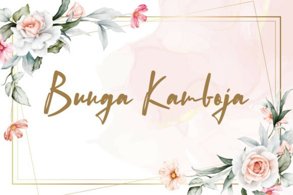 Bunga Kamboja Font for Creative Campaigns