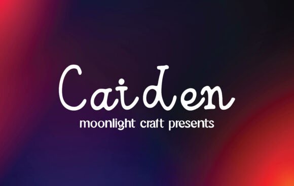 Caiden: A Handwritten Font for Creative Marketing