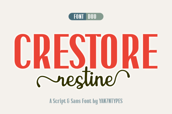 Crestore Restine Duo Font for Business