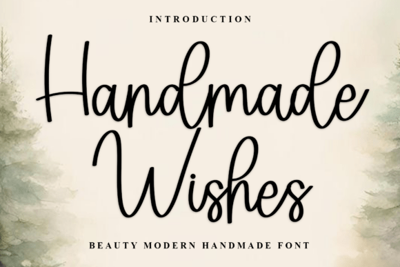 Handmade Wishes Font for Festive Design