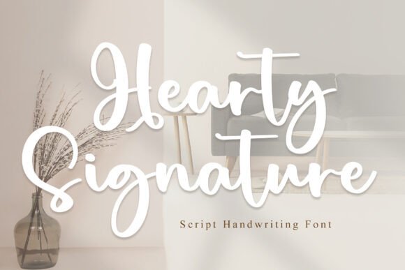 Hearty Signature: A Magical Handwritten Font