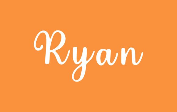 Ryan: A Romantic Script Font