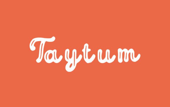 Taytum Font: Elegant Handwritten Type for Crafters